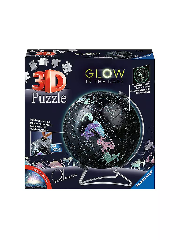 RAVENSBURGER | 3D Puzzle-Ball Starglobe Glow-In-The-Dark | keine Farbe