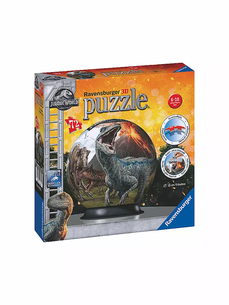 RAVENSBURGER | 3D Puzzleball - Jurassic World 2 | keine Farbe