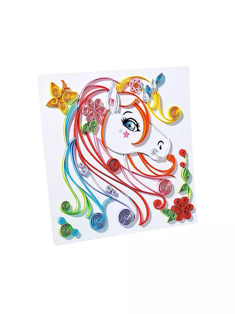 Ravensburger BeCreative Paper Art Set – Basteln Mit Quilling, Falten & Kleben Für Kinder Ab 8, 9 Figuren Inkl. Einhorn & Blumen