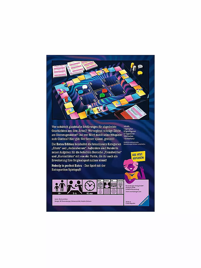 RAVENSBURGER | Brettspiel - Nobody is perfect Extra Edition | keine Farbe