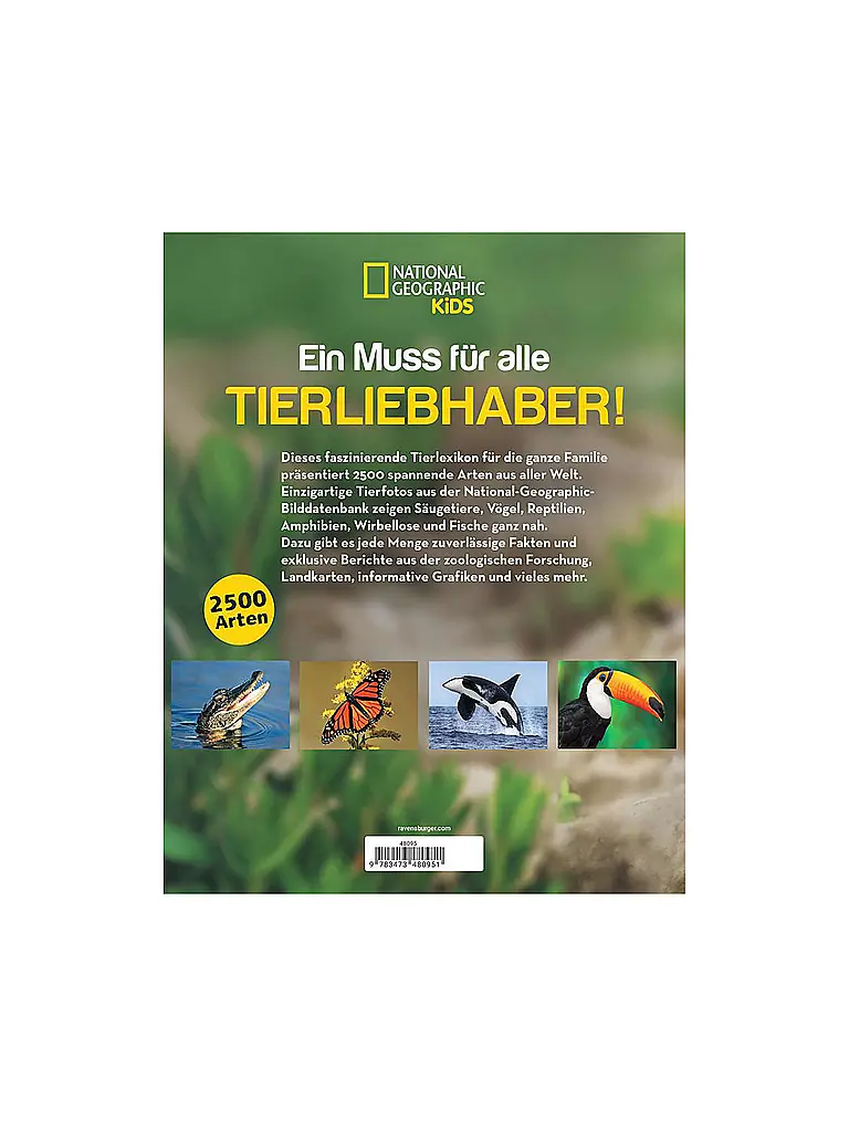 RAVENSBURGER | Buch - Tierlexikon für Kinder | bunt