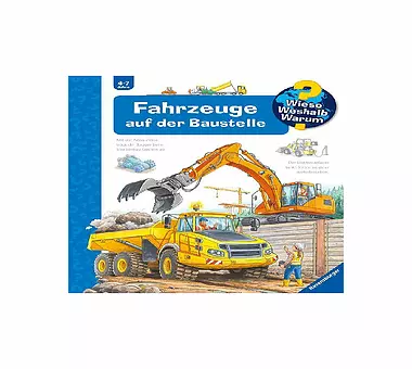 RAVENSBURGER Buch - Wieso Weshalb Warum - Fahrzeuge auf der Baustelle