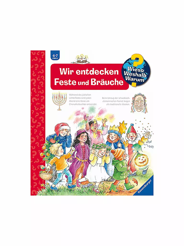 RAVENSBURGER | Buch - Wieso Weshalb Warum - Wir entdecken Feste und Bräuche Band 72 | keine Farbe