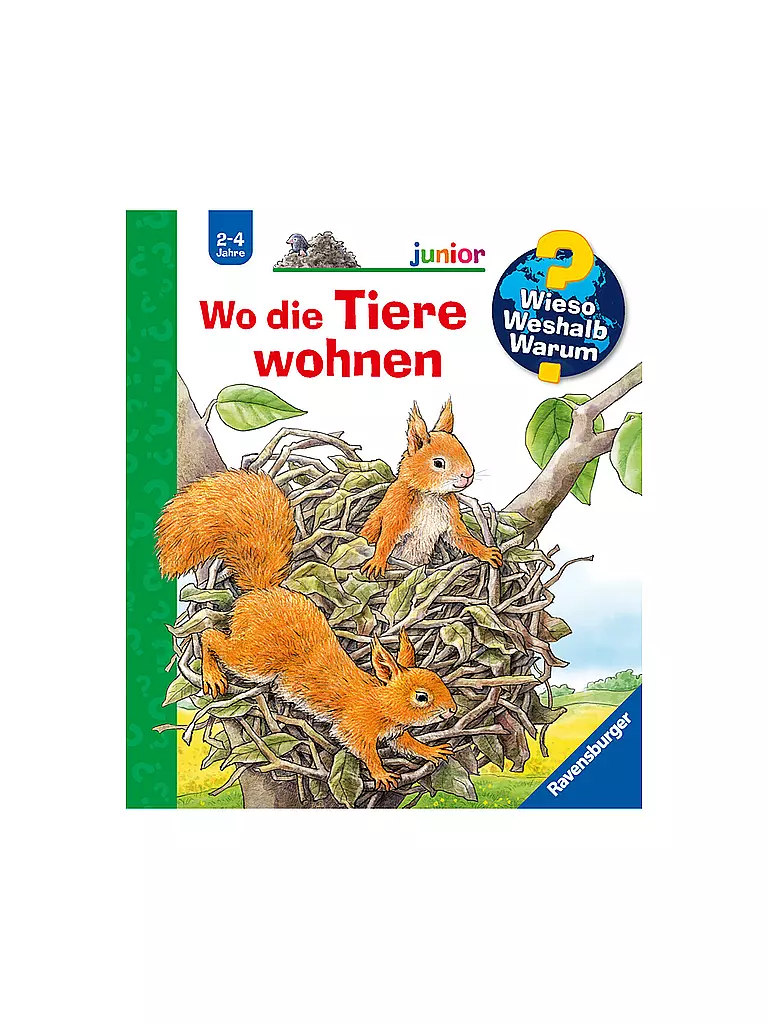 RAVENSBURGER | Buch - Wieso Weshalb Warum Junior - Wo die Tiere wohnen Band 46  | keine Farbe