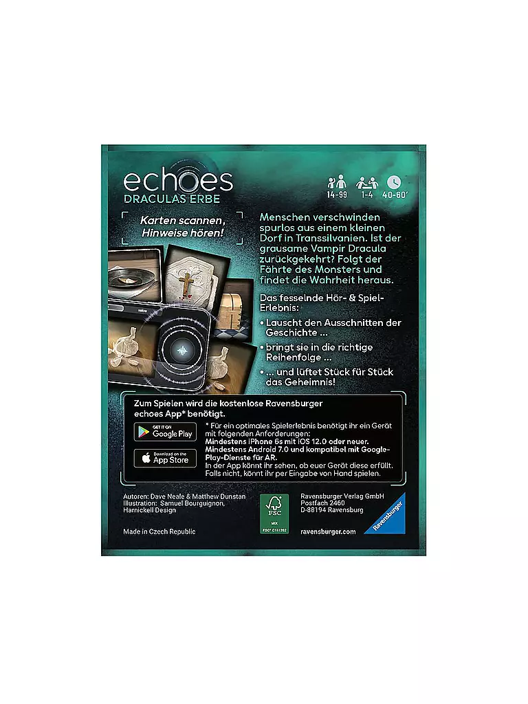 RAVENSBURGER | echoes Draculas Erbe | keine Farbe