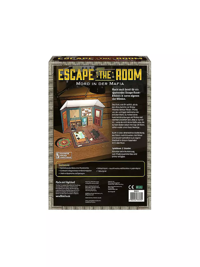 RAVENSBURGER | Escape the Room - Mord in der Mafia | keine Farbe