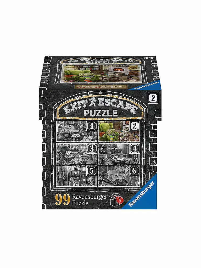 RAVENSBURGER EXIT Puzzle 16878 Im Gutshaus Wohnzimmer 99 Teile