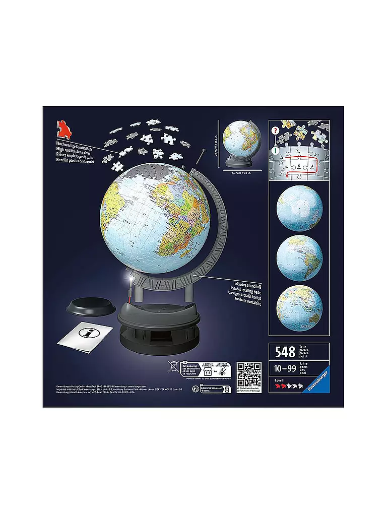 RAVENSBURGER | Globus mit Licht | keine Farbe