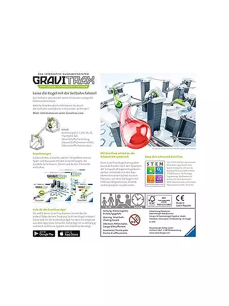 RAVENSBURGER | Gravitex Seilbahn | transparent