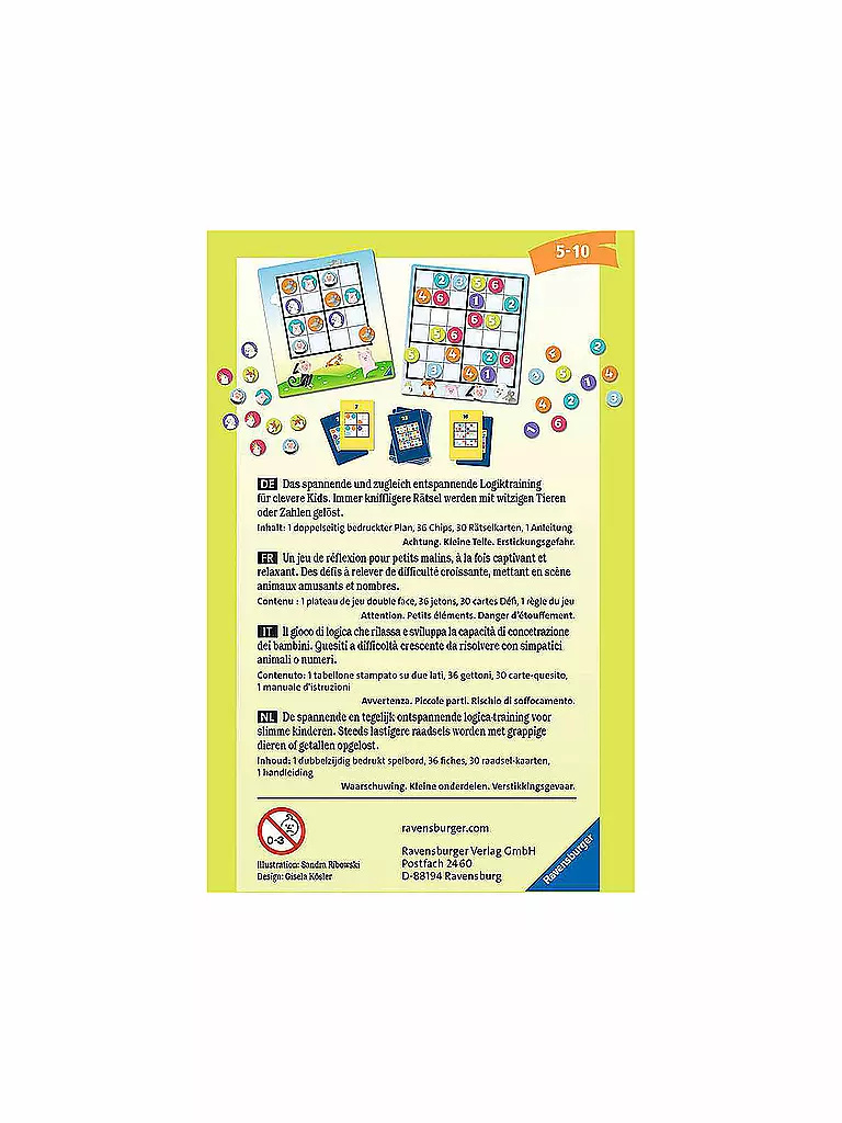 RAVENSBURGER | Kids Sudoku | keine Farbe