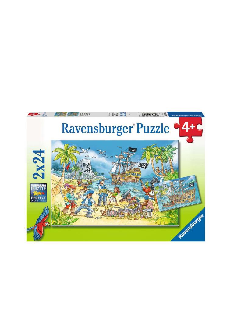 RAVENSBURGER | Kinderpuzzle - Die Abenteuerinsel 2x24 Teile | keine Farbe