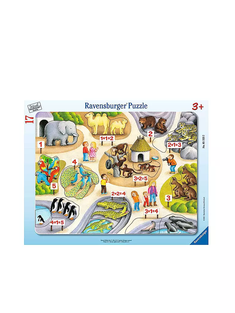 RAVENSBURGER | Kinderpuzzle - Erstes Zählen bis 5  8-17 Teile | keine Farbe