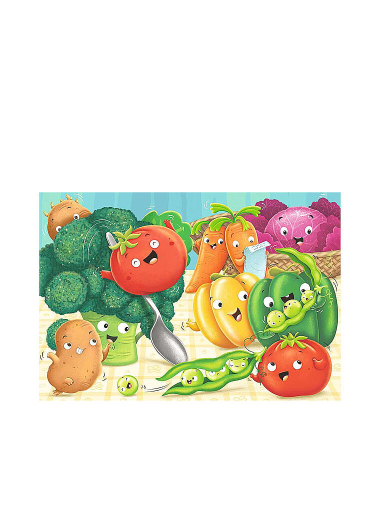 RAVENSBURGER | Kinderpuzzle - Freche Früchte - 2x24 Teile | keine Farbe
