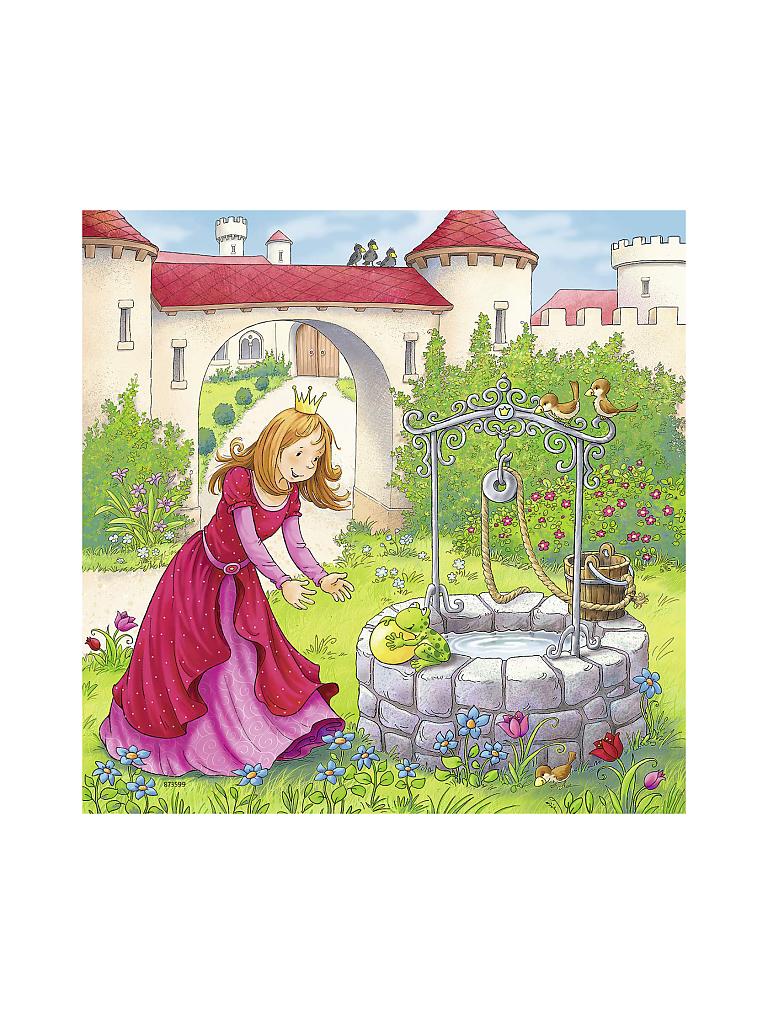 RAVENSBURGER | Kinderpuzzle - Rapunzel, Rotkäppchen und der Froschkönig 3x49 Teile | keine Farbe