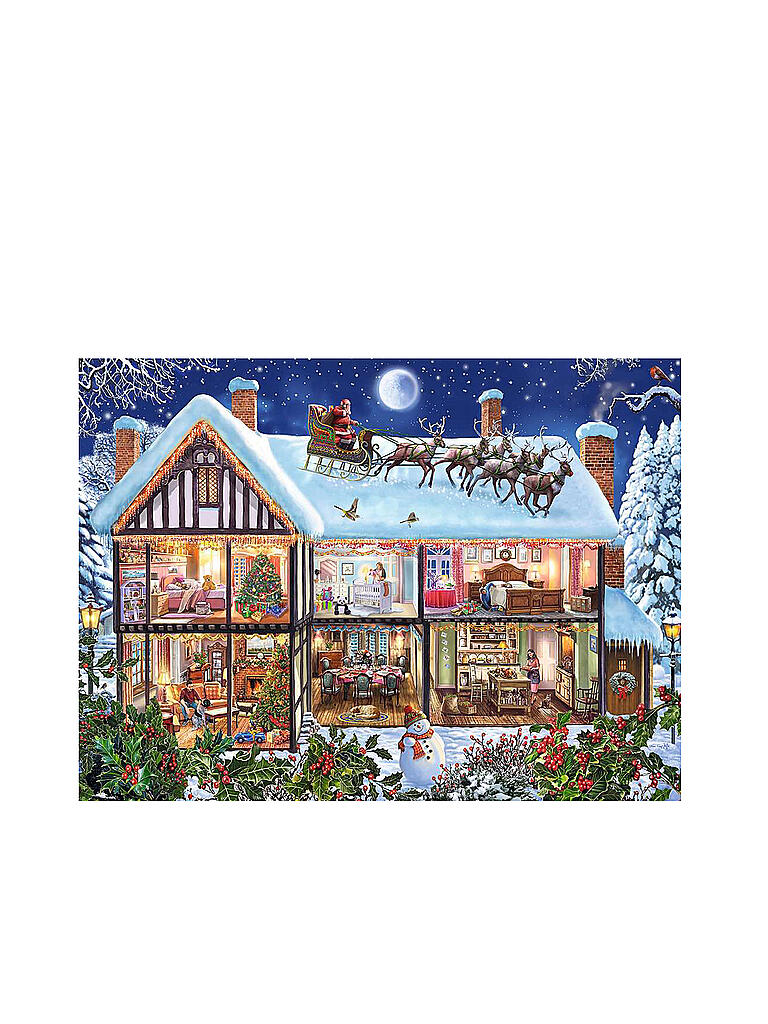 RAVENSBURGER | Kinderpuzzle 12996 - Weihnachten zu Hause 100 Teile XXL | keine Farbe