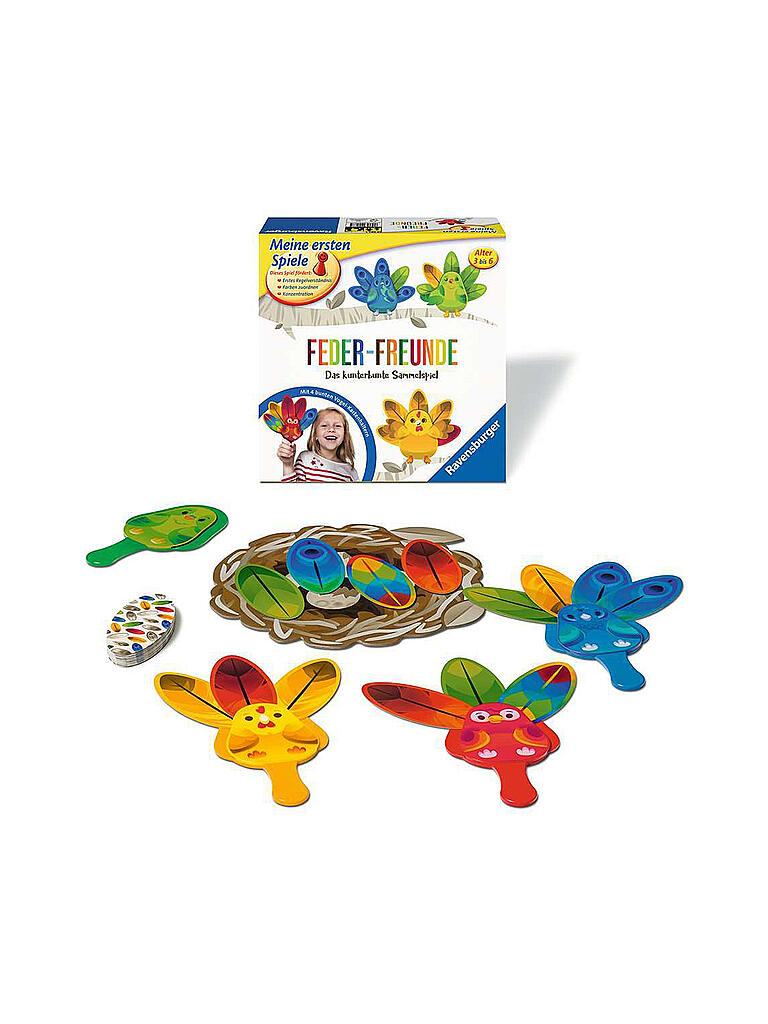 RAVENSBURGER | Kinderspiel - Feder Freunde | keine Farbe