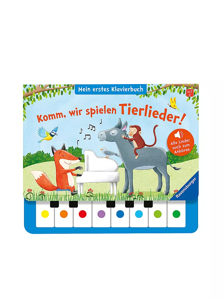 RAVENSBURGER | Klavierbuch - Komm, wir spielen Tierlieder! mit Soundeffekten | keine Farbe