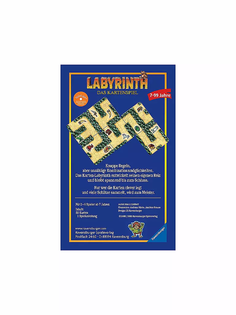 RAVENSBURGER | Labyrinth - Das Kartenspiel  | keine Farbe