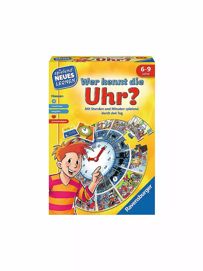 RAVENSBURGER | Lernspiel - Wer kennt die Uhr | keine Farbe