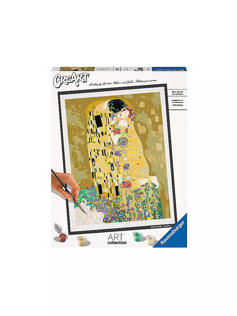 RAVENSBURGER | Malen nach Zahlen - ART Collection: The Kiss (Klimt) | keine Farbe
