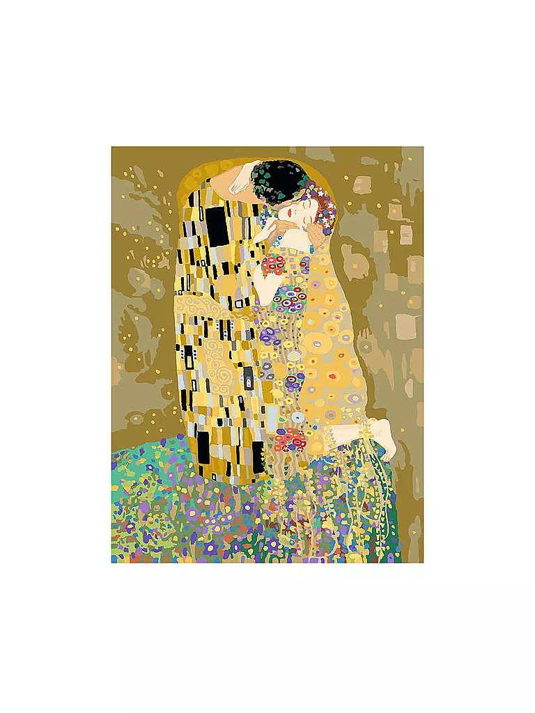 RAVENSBURGER | Malen nach Zahlen - ART Collection: The Kiss (Klimt) | keine Farbe