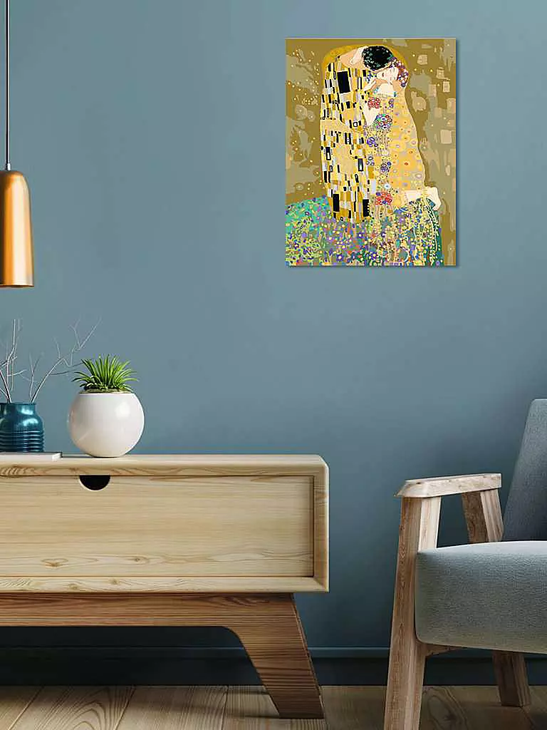 RAVENSBURGER | Malen nach Zahlen - ART Collection: The Kiss (Klimt) | keine Farbe