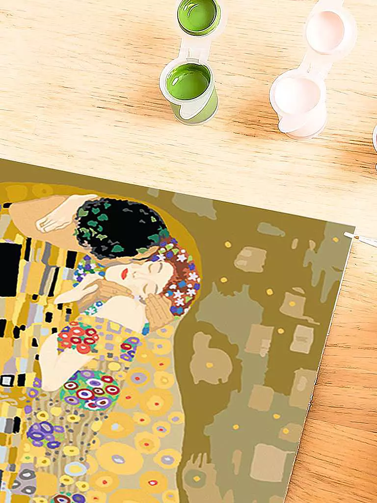 RAVENSBURGER | Malen nach Zahlen - ART Collection: The Kiss (Klimt) | keine Farbe