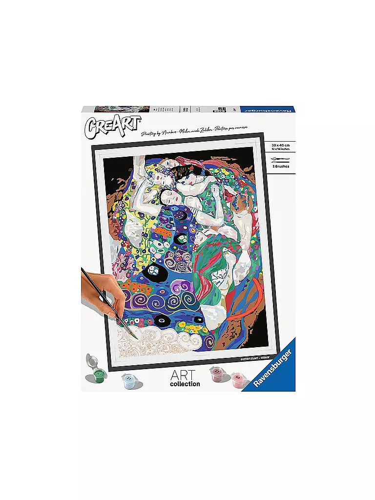 RAVENSBURGER | Malen nach Zahlen - ART Collection: Virgin (Klimt) | keine Farbe