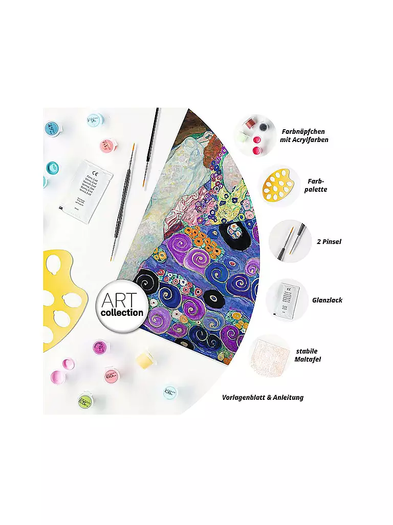 RAVENSBURGER | Malen nach Zahlen - ART Collection: Virgin (Klimt) | keine Farbe