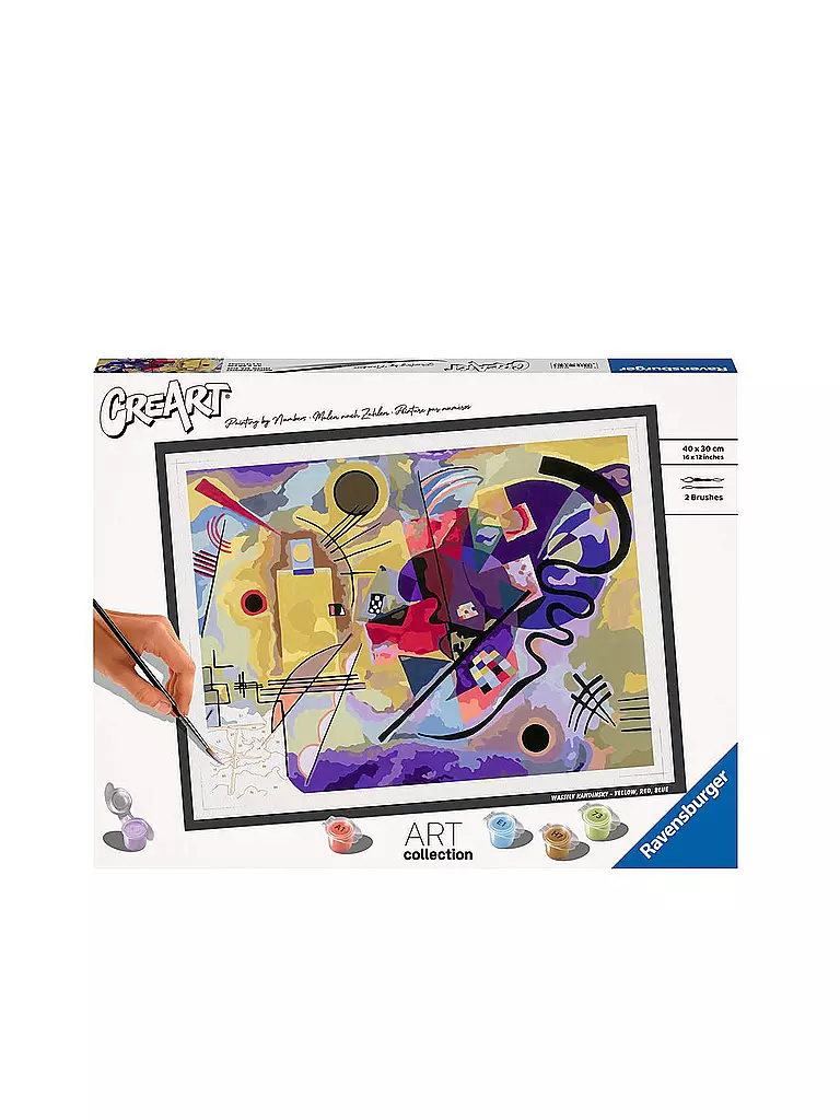 RAVENSBURGER | Malen nach Zahlen - ART Collection: Yellow, Red, Blue (Kandinsky) | keine Farbe