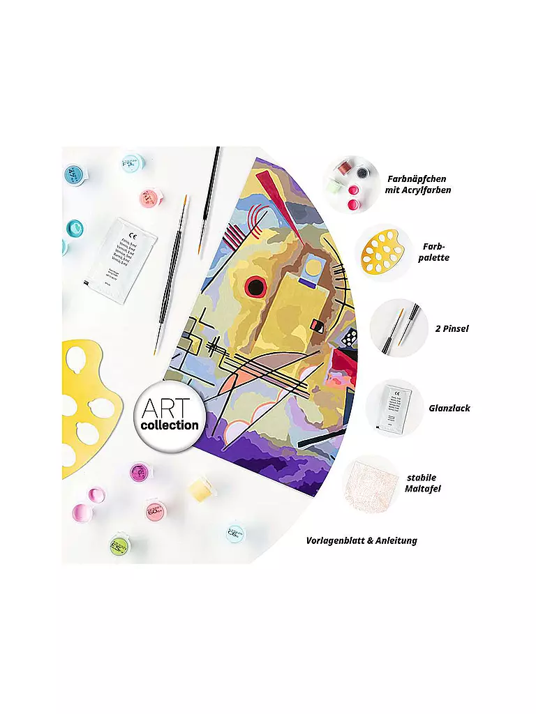 RAVENSBURGER | Malen nach Zahlen - ART Collection: Yellow, Red, Blue (Kandinsky) | keine Farbe