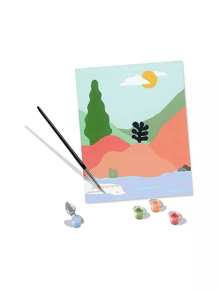 RAVENSBURGER | Malen nach Zahlen - At the Lake | keine Farbe