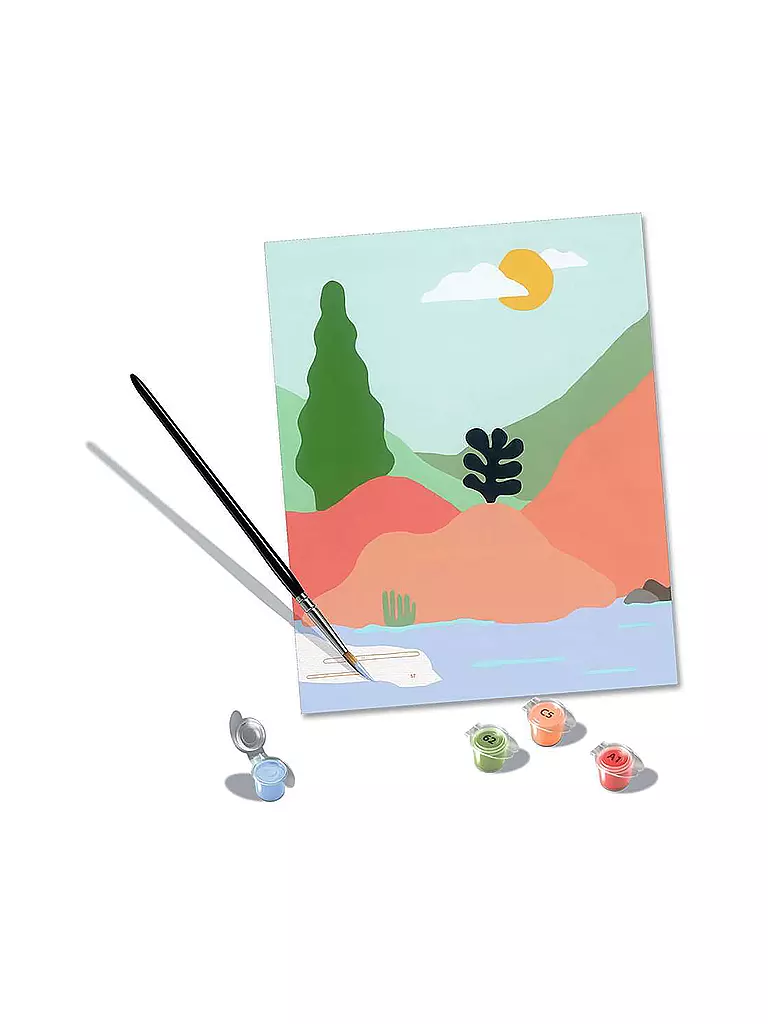 RAVENSBURGER | Malen nach Zahlen - At the Lake | keine Farbe