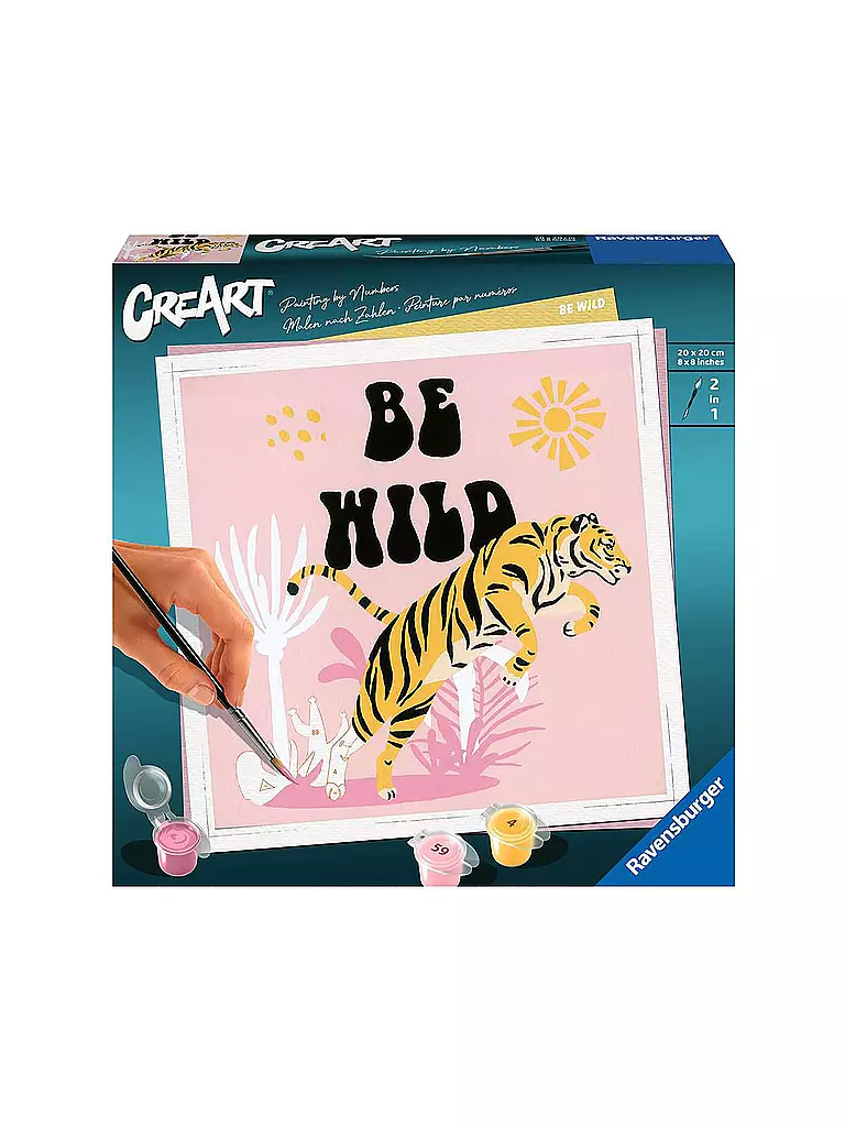 RAVENSBURGER | Malen nach Zahlen - Be Wild | keine Farbe