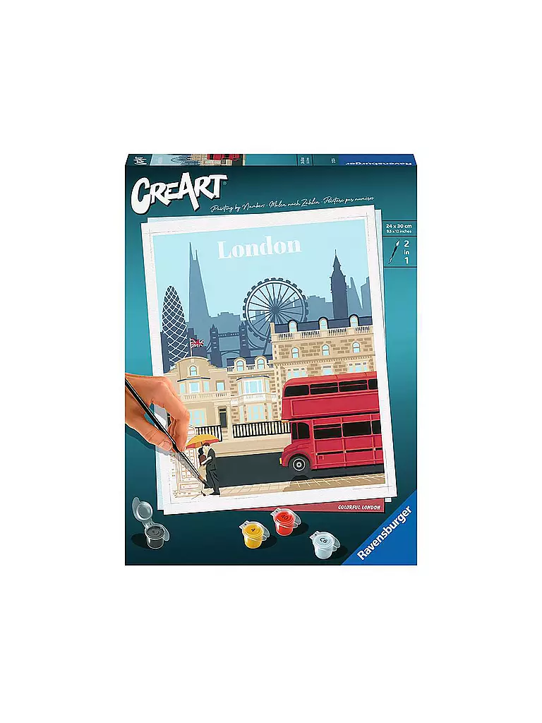 RAVENSBURGER | Malen nach Zahlen - Colorful London | keine Farbe