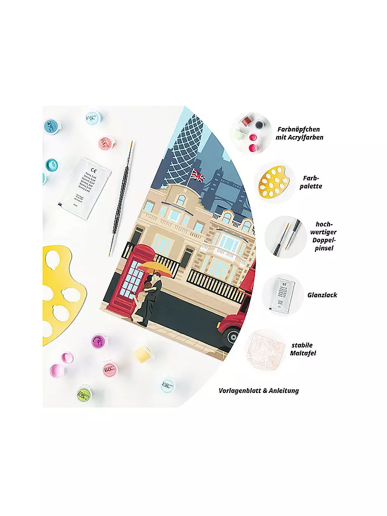 RAVENSBURGER | Malen nach Zahlen - Colorful London | keine Farbe