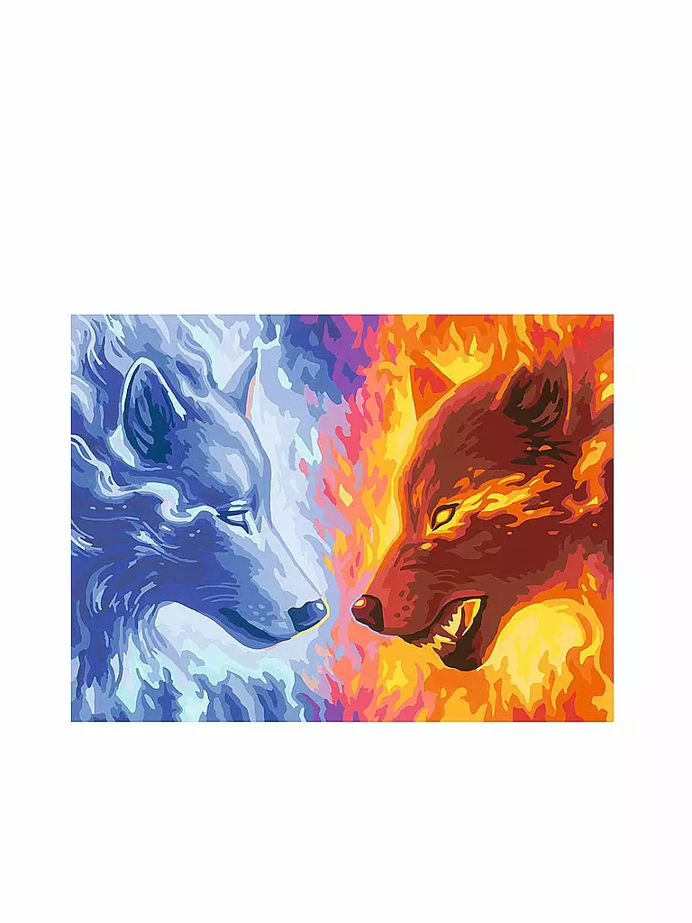 RAVENSBURGER | Malen nach Zahlen - Fire & Ice | keine Farbe