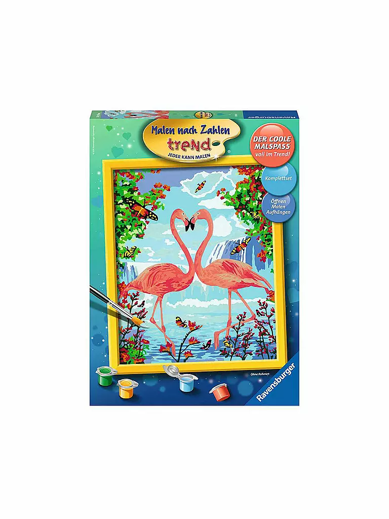 RAVENSBURGER | Malen nach Zahlen - Flamingo Love | keine Farbe