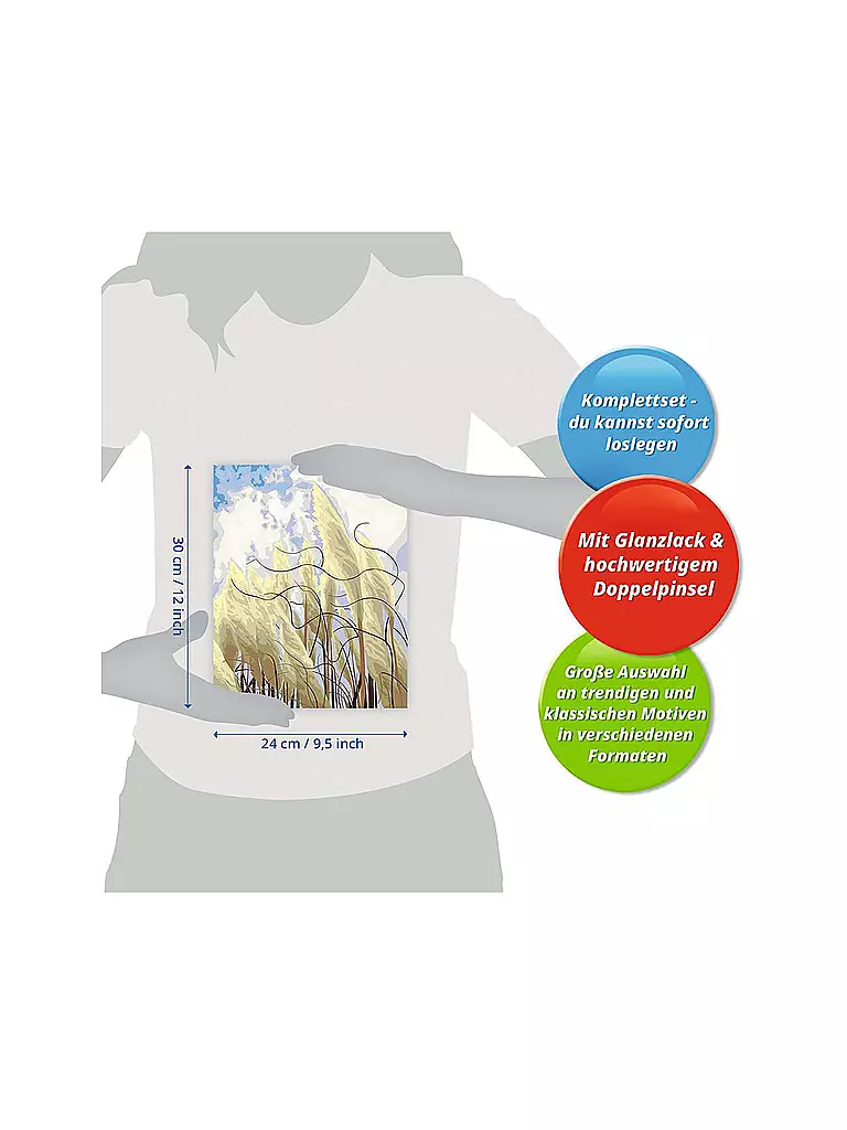RAVENSBURGER | Malen nach Zahlen - Grass in the Wind | keine Farbe