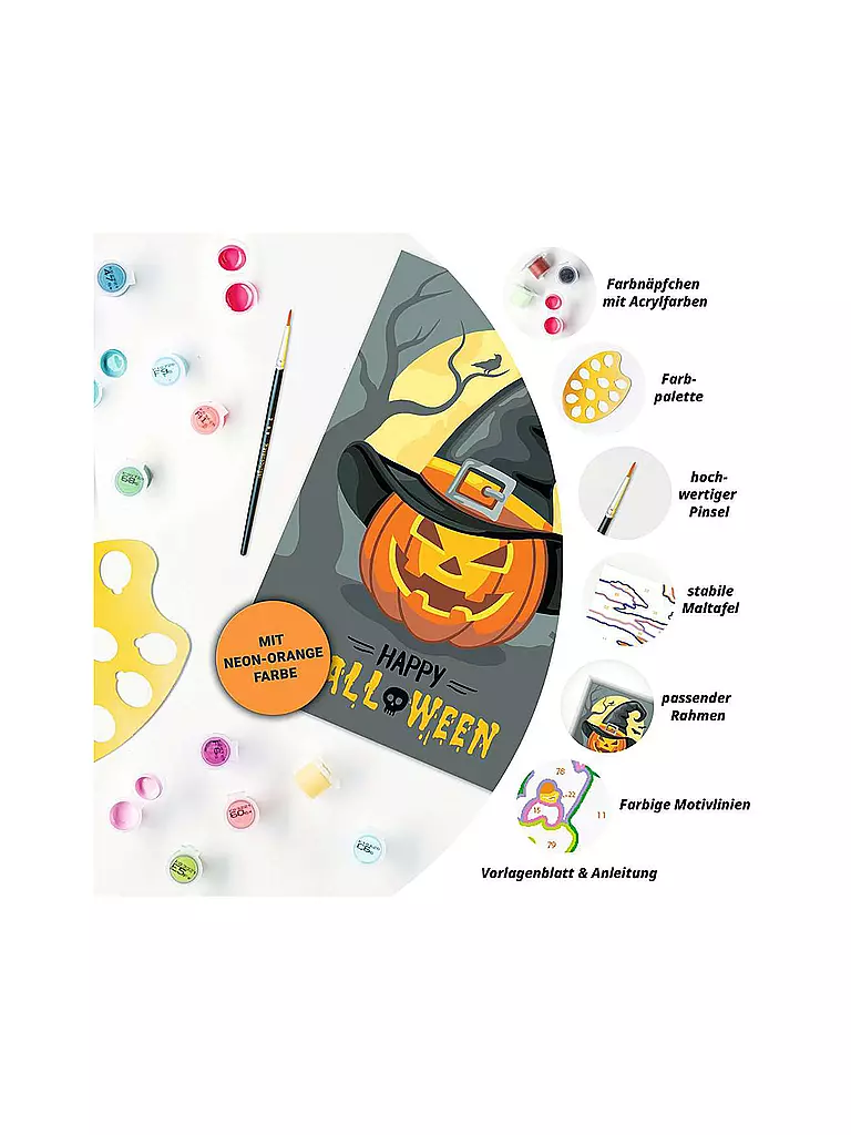 RAVENSBURGER | Malen nach Zahlen - Happy Halloween Edition 1 | keine Farbe