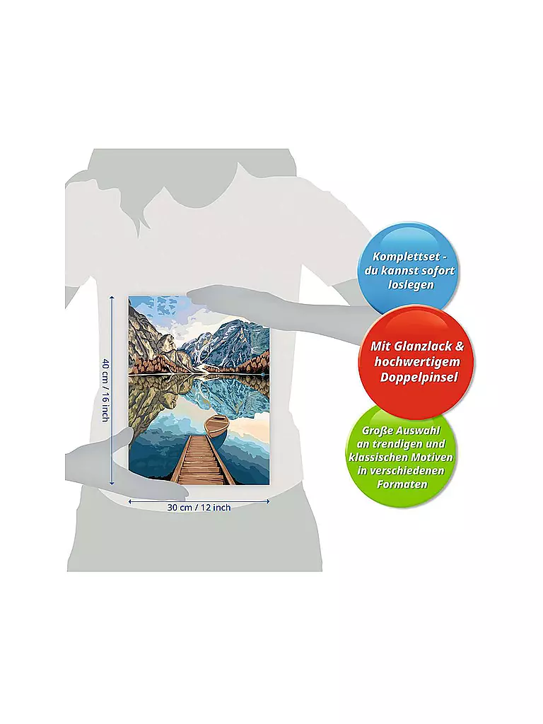 RAVENSBURGER | Malen nach Zahlen - Lake Views | keine Farbe