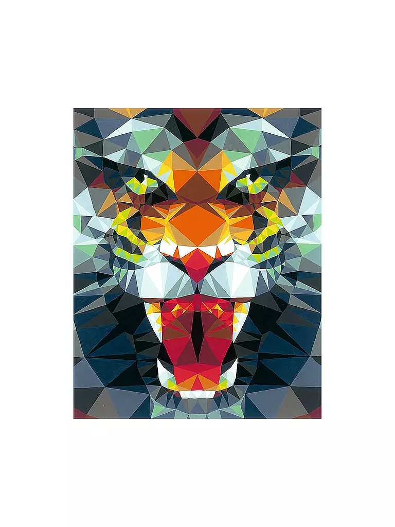 RAVENSBURGER | Malen nach Zahlen - Polygon Tiger | keine Farbe
