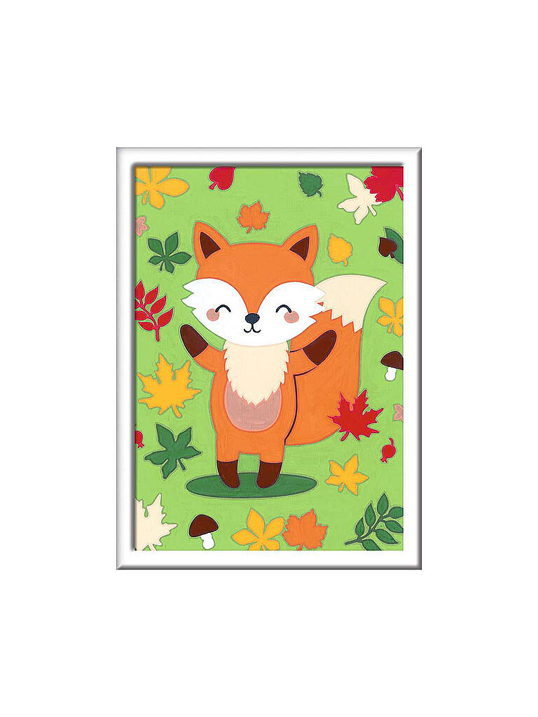 RAVENSBURGER Malen nach Zahlen Süßer Fuchs transparent