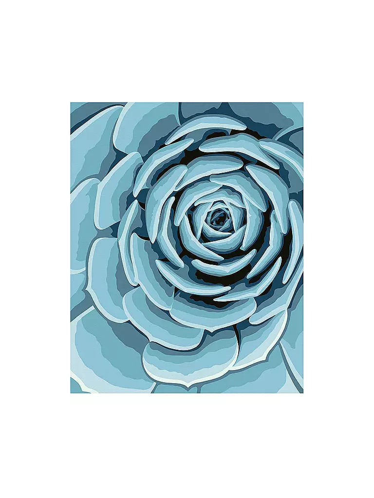 RAVENSBURGER | Malen nach Zahlen Für Zoom Mauszeiger bewegen | Zum Vergrössern klicken Botanical Blue | keine Farbe