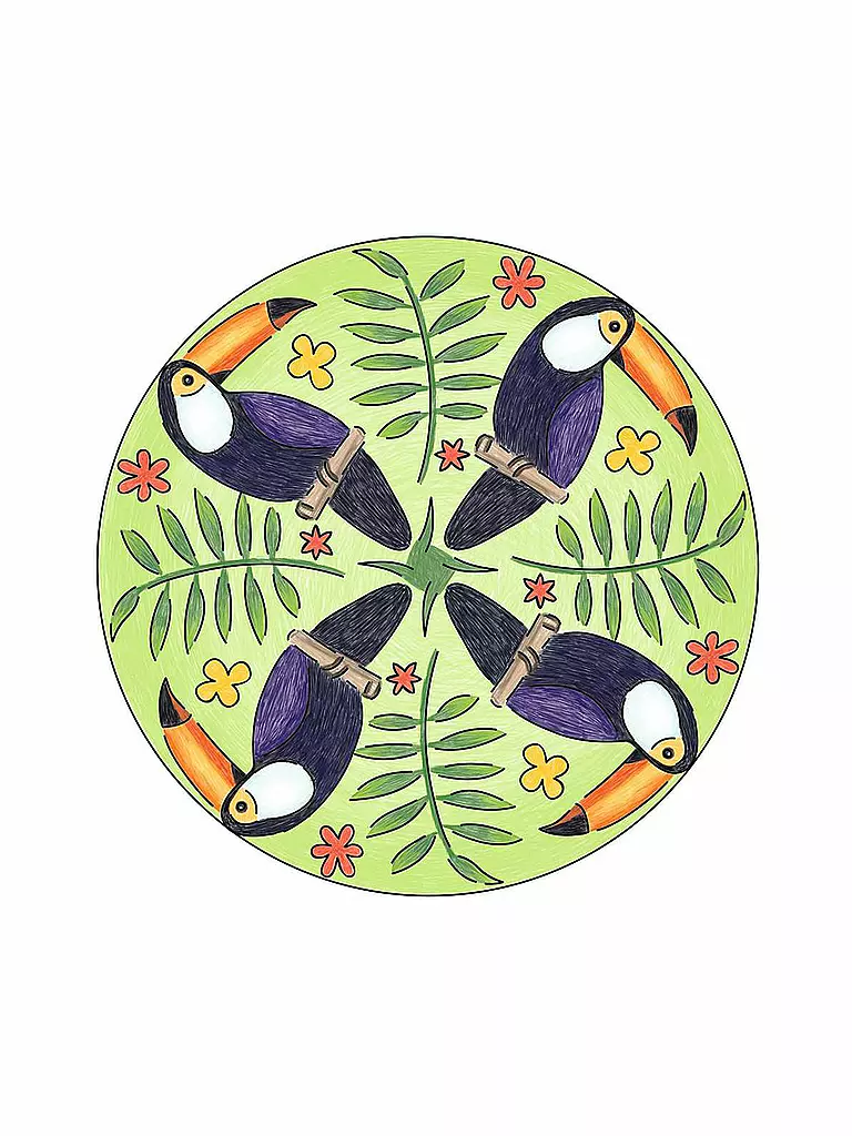 RAVENSBURGER | Mandala Designer Flamingo & Friends | keine Farbe