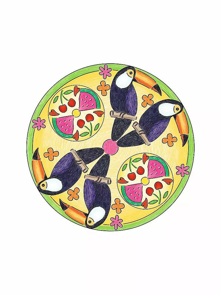 RAVENSBURGER | Mandala Designer Flamingo & Friends | keine Farbe