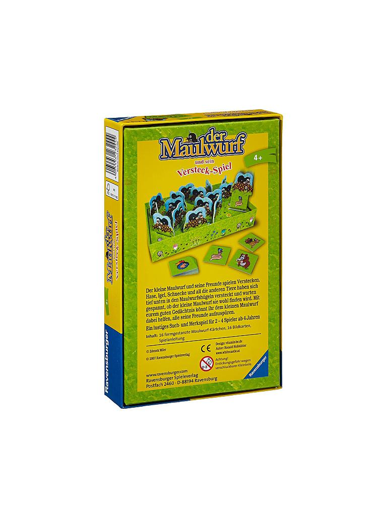 RAVENSBURGER | Maulwurf Versteckspiel - Mitbringspiel  | keine Farbe