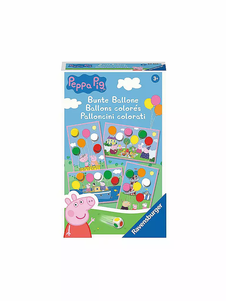 RAVENSBURGER | Mitbringspiel – 20853 – Peppa Pig Bunte Ballone | keine Farbe