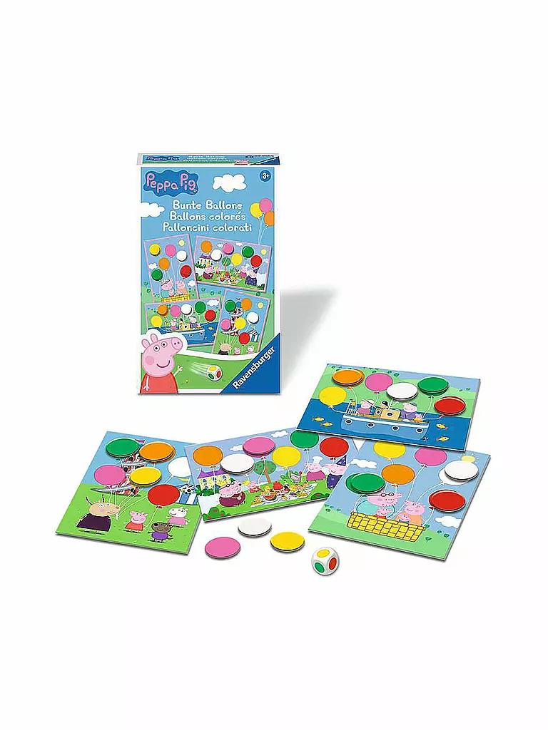 RAVENSBURGER | Mitbringspiel – 20853 – Peppa Pig Bunte Ballone | keine Farbe