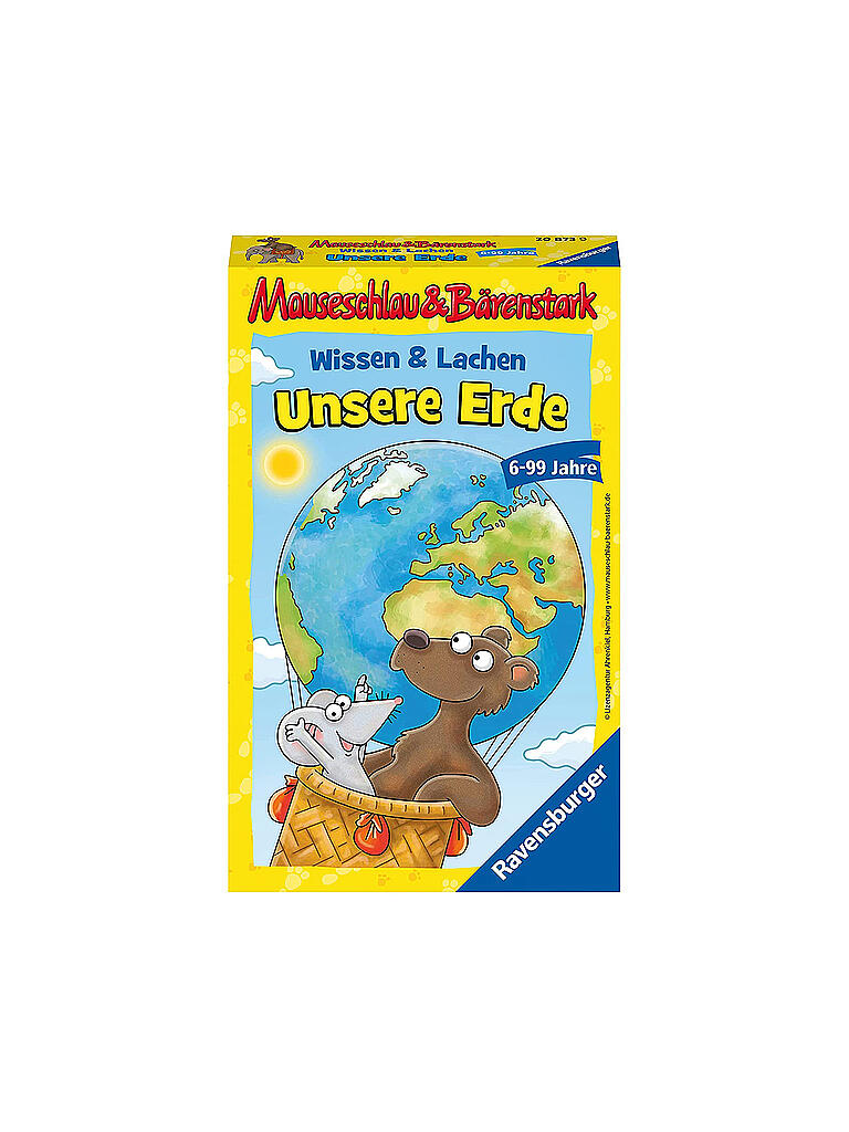 RAVENSBURGER | Mitbringspiel - Mauseschlau & Bärenstark:  Unsere Erde | keine Farbe